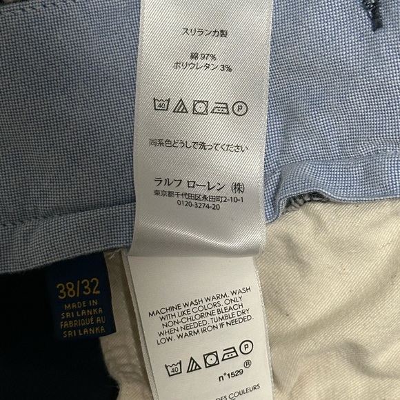 Polo by Ralph Lauren Blue Chinos with Straight Leg - Picture 9 of 10